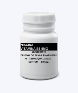 ACIDO PANTOTÊNICO - VITAMINA B5 5MG 60 CÁPS